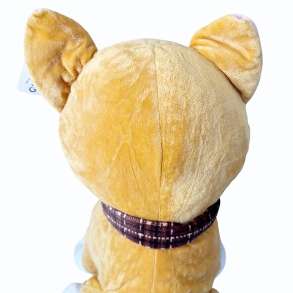 Goffa Smiling Shiba Inu Plush Japanese Dog With Scarf 15" Super Soft Stuffed Toy - Picture 6 of 10